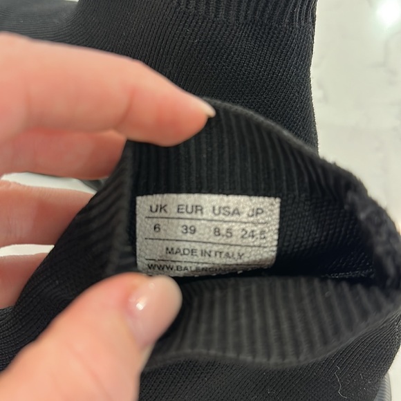 Balenciaga Sock Shoe Black on Black - Picture 8 of 12